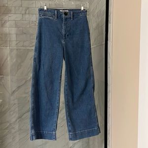 Madewell high rise, wide leg jeans